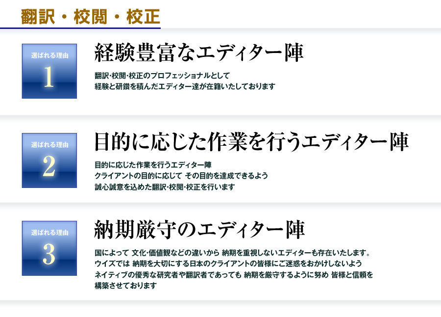 翻訳・校閲・校正 3つのポイント
